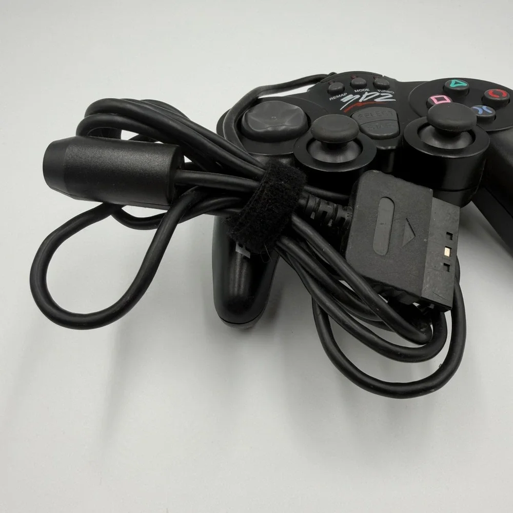 3D2 Wired Controller for PlayStation 2 PS2 Turbo Remap Mode Black Gamepad